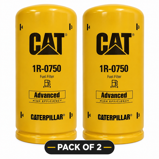 CAT 1R-0750 Advanced High Efficiency Fuel Filter Pack of 2 Caterpillar