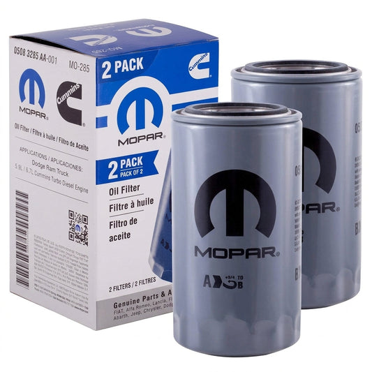 Mopar MO-285 Engine Oil Filter 05083285AA Cummins 5.9L 6.7L Diesel 2-Pack