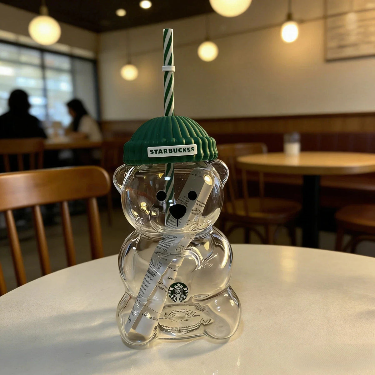 Starbucks Bearista Limited Edition Bear Glass Cold Cup 20oz / 591ml – Rare & Authentic