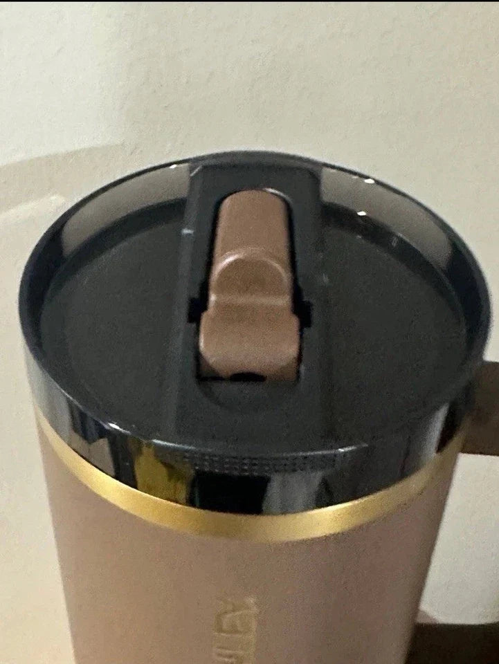 Stanley Espresso Gold The Quencher ProTour Flip Straw Tumbler 40 oz Insulated Cup